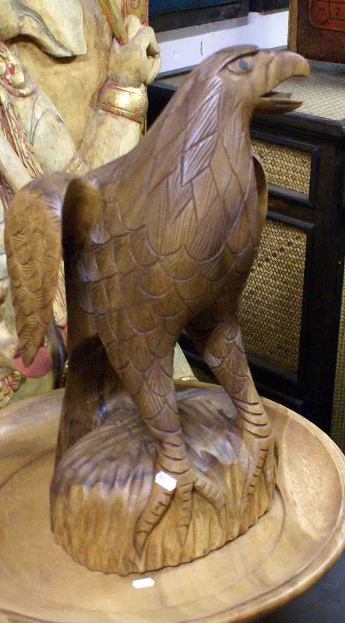 Statue d'aigle grand aigle debout par Geharo 32x13x18 c